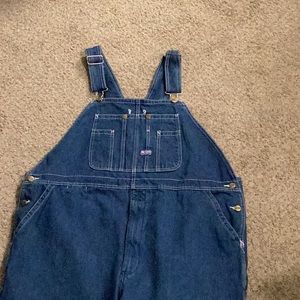 Big men’s jean overalls